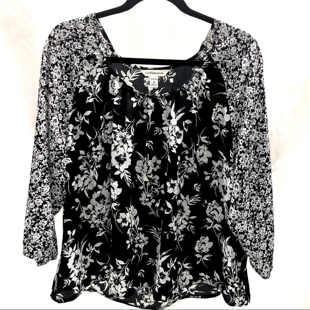 Croft & Barrow peasant blouse